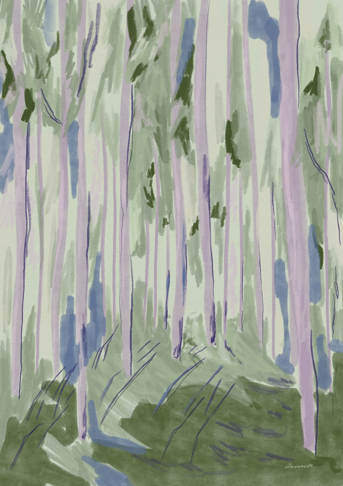 Sense of Pure Air Print by Olivia Leino