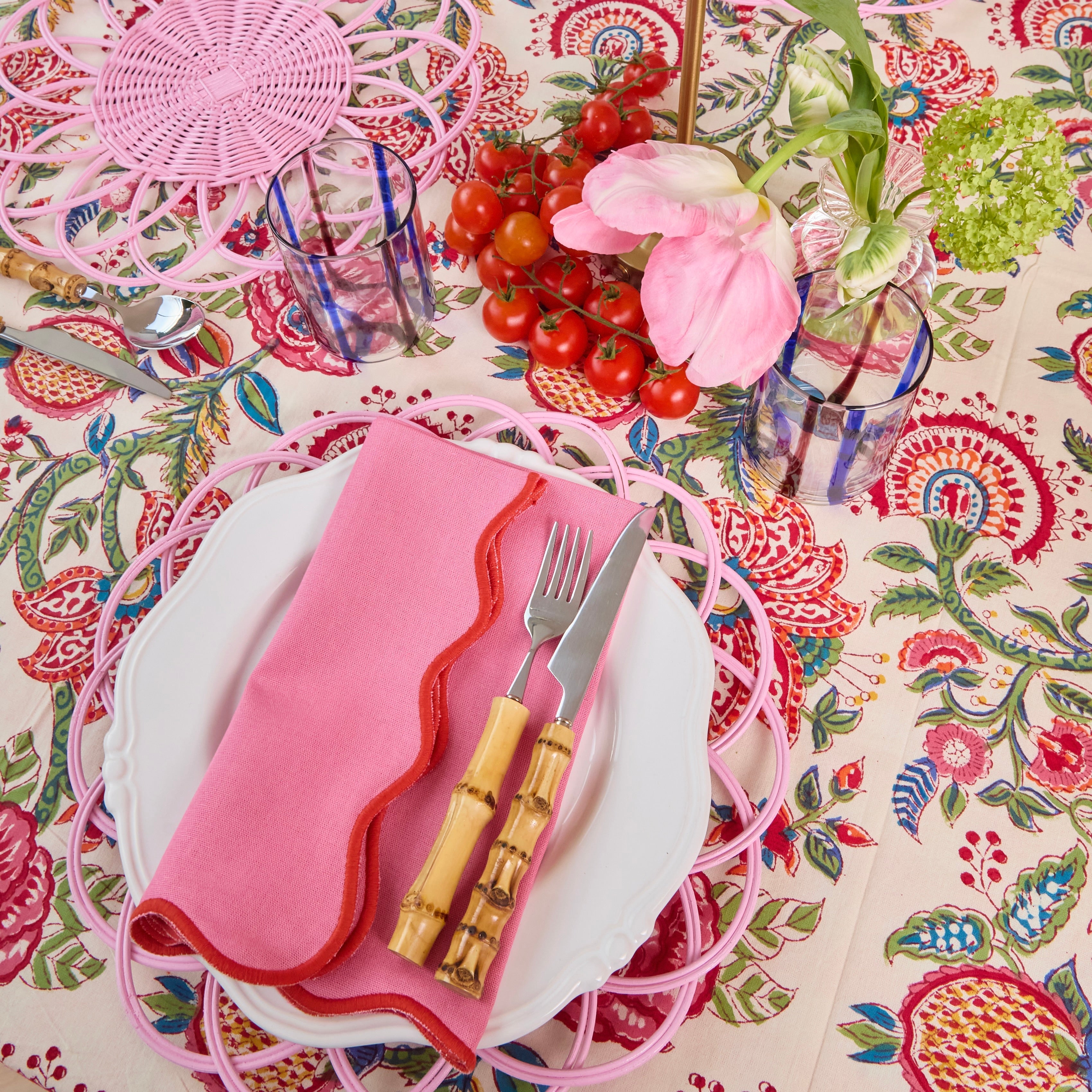 Red Palmyra Tablecloth