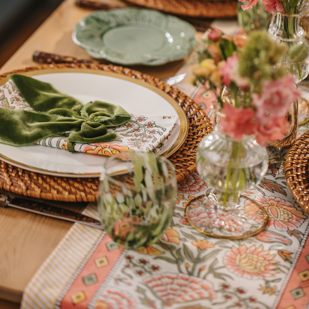 Dahlia Table Runner