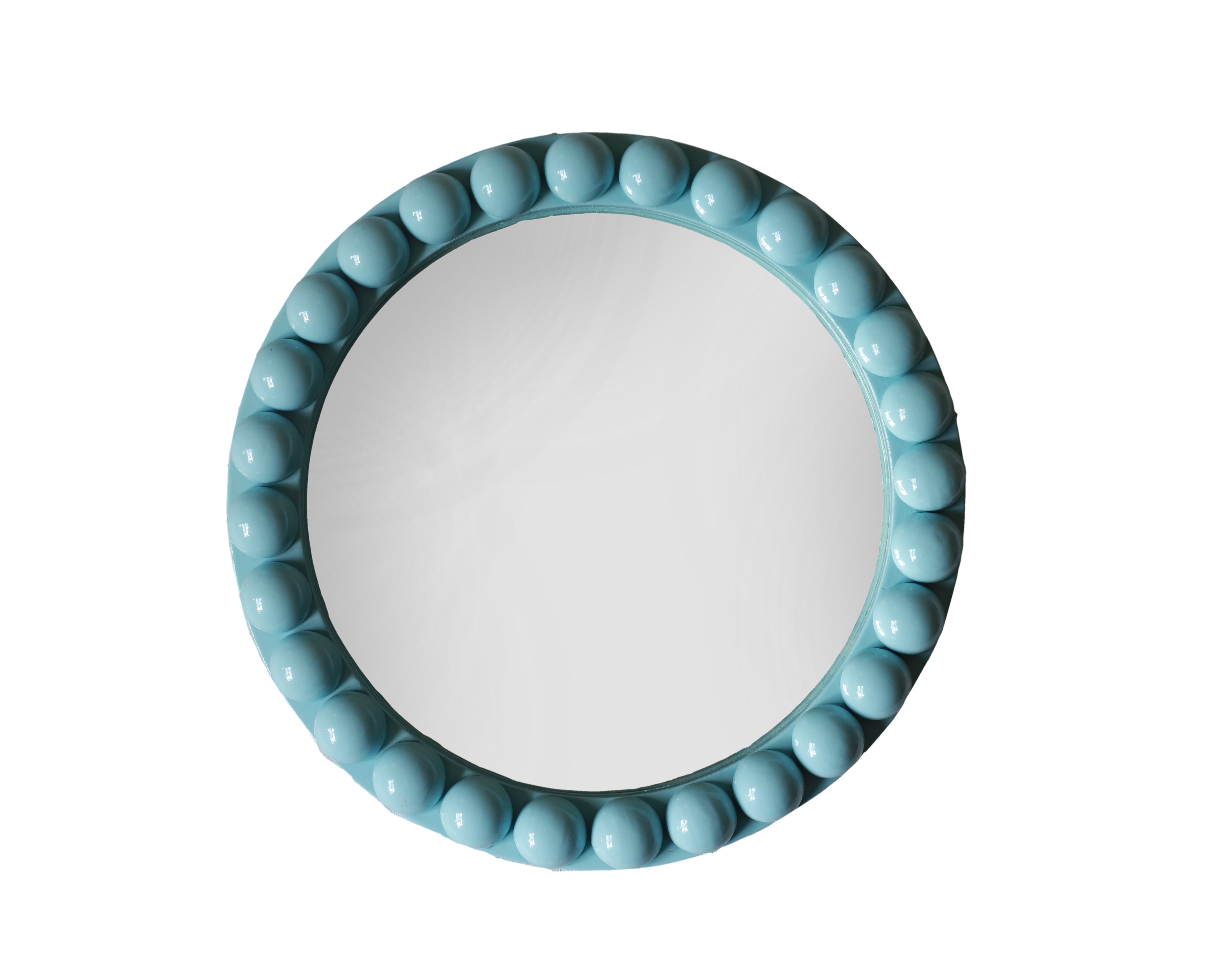 Round Over-Sized Bobbin Mirror