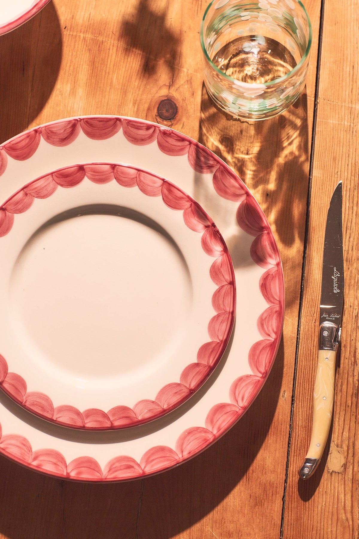 Pink Scallop Dinner Plate | Singles & Set of 4
