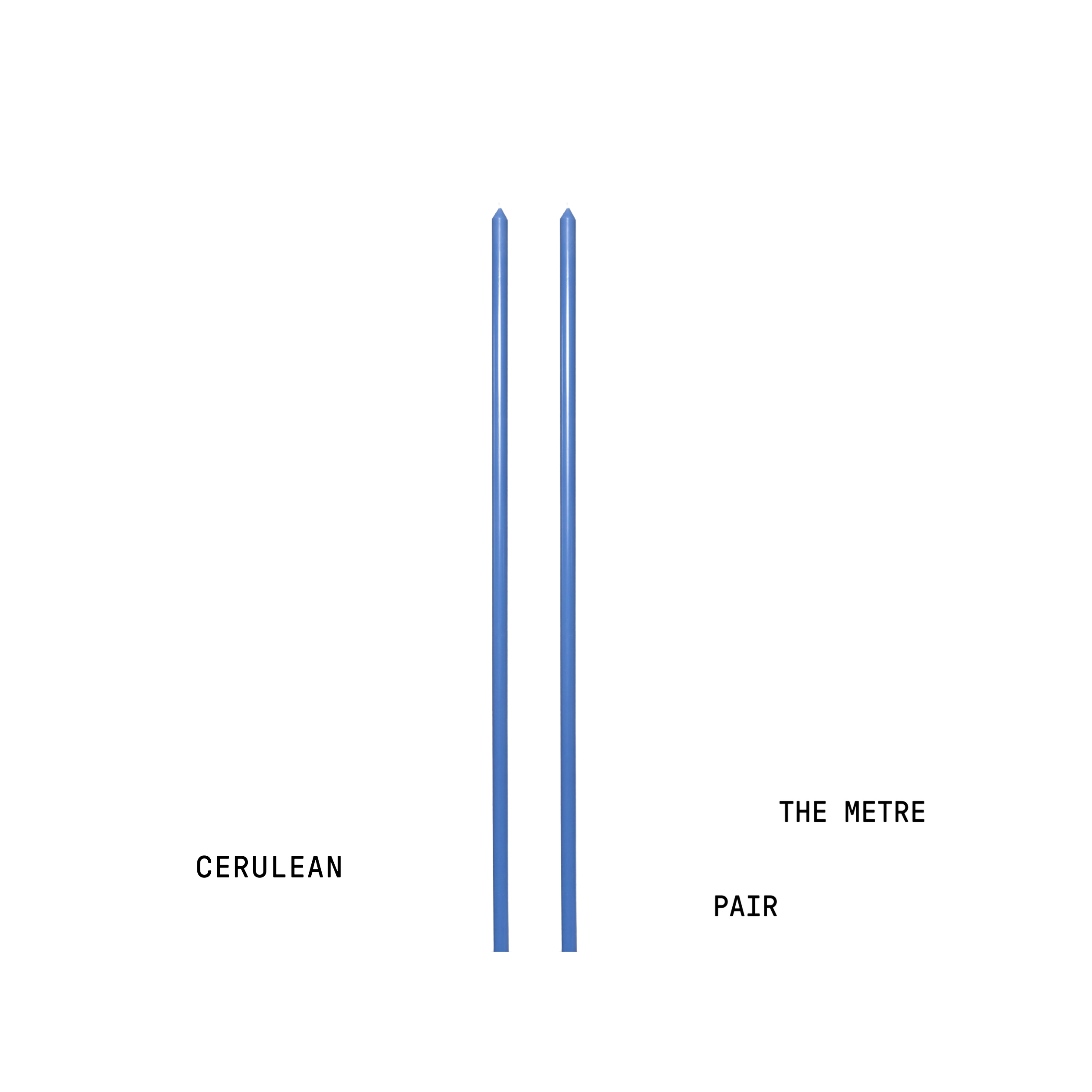 Cerulean Tapered Candle