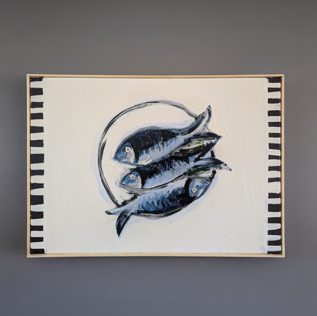 Fish on a Plate Painting