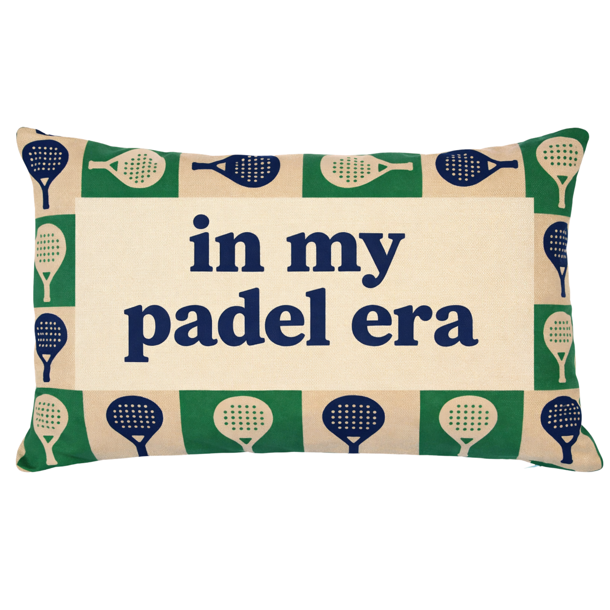 In My Padel Era - Slogan Needlepoint Pillow