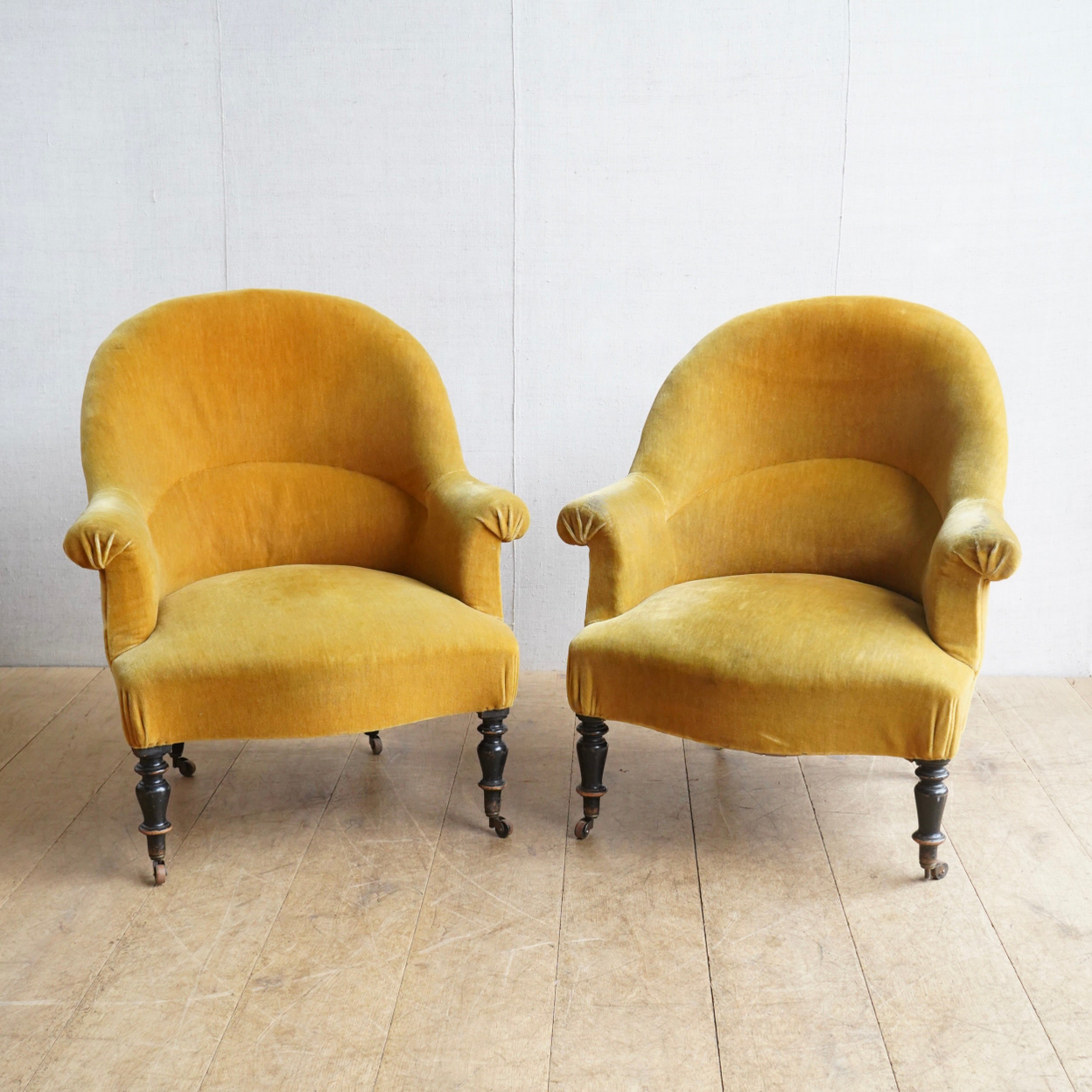 French Mustard Tub Chair