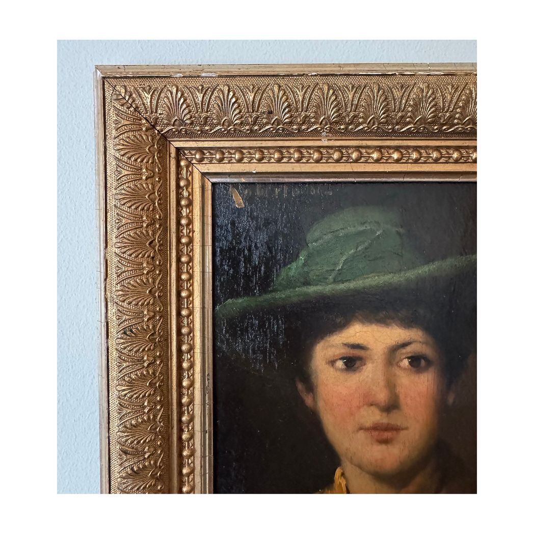GIRL IN A GREEN HAT