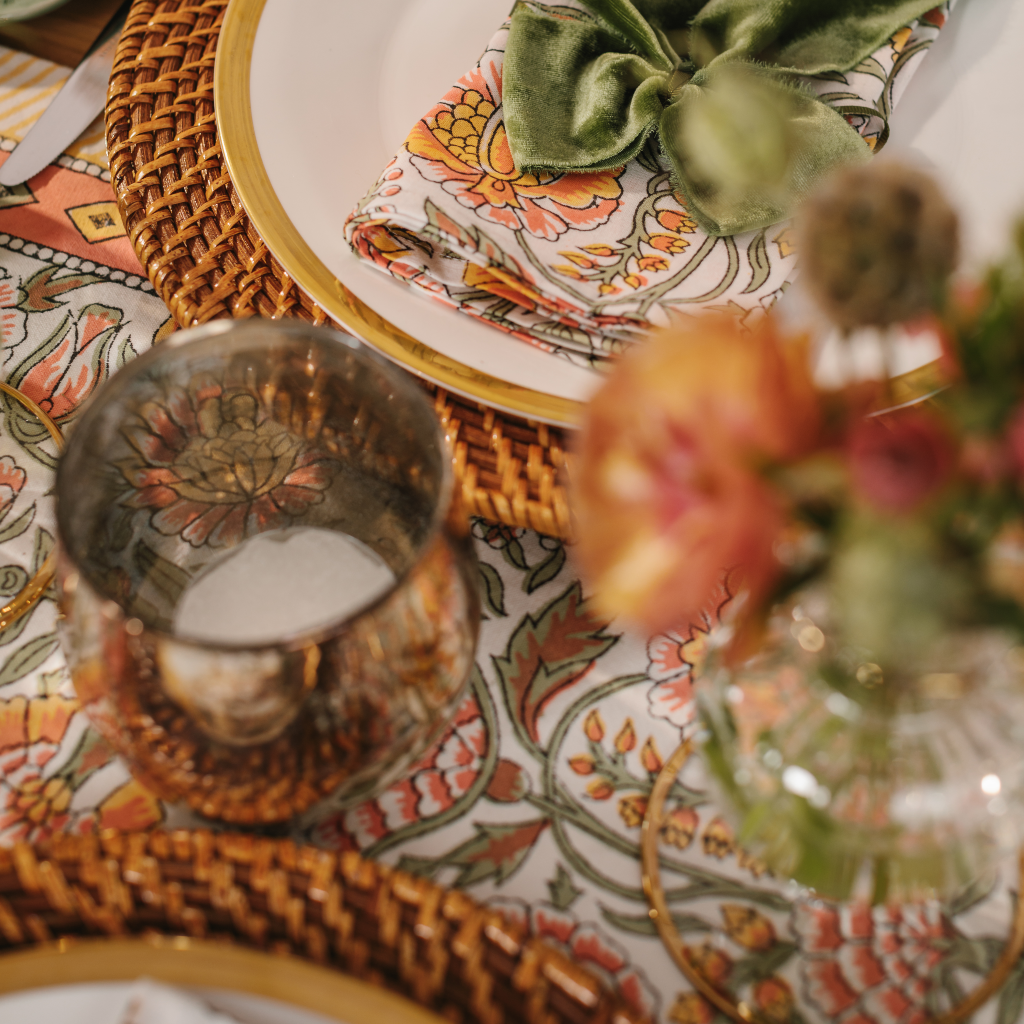 Dahlia Table Runner