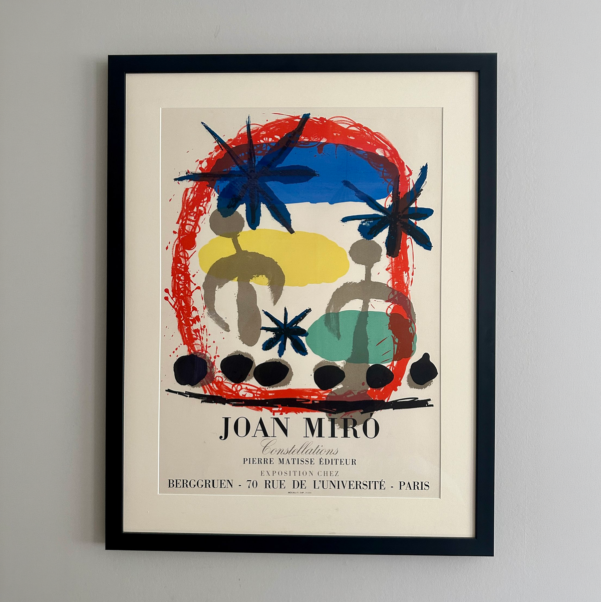 Constellations Vintage Lithographic Poster by Joan Miró