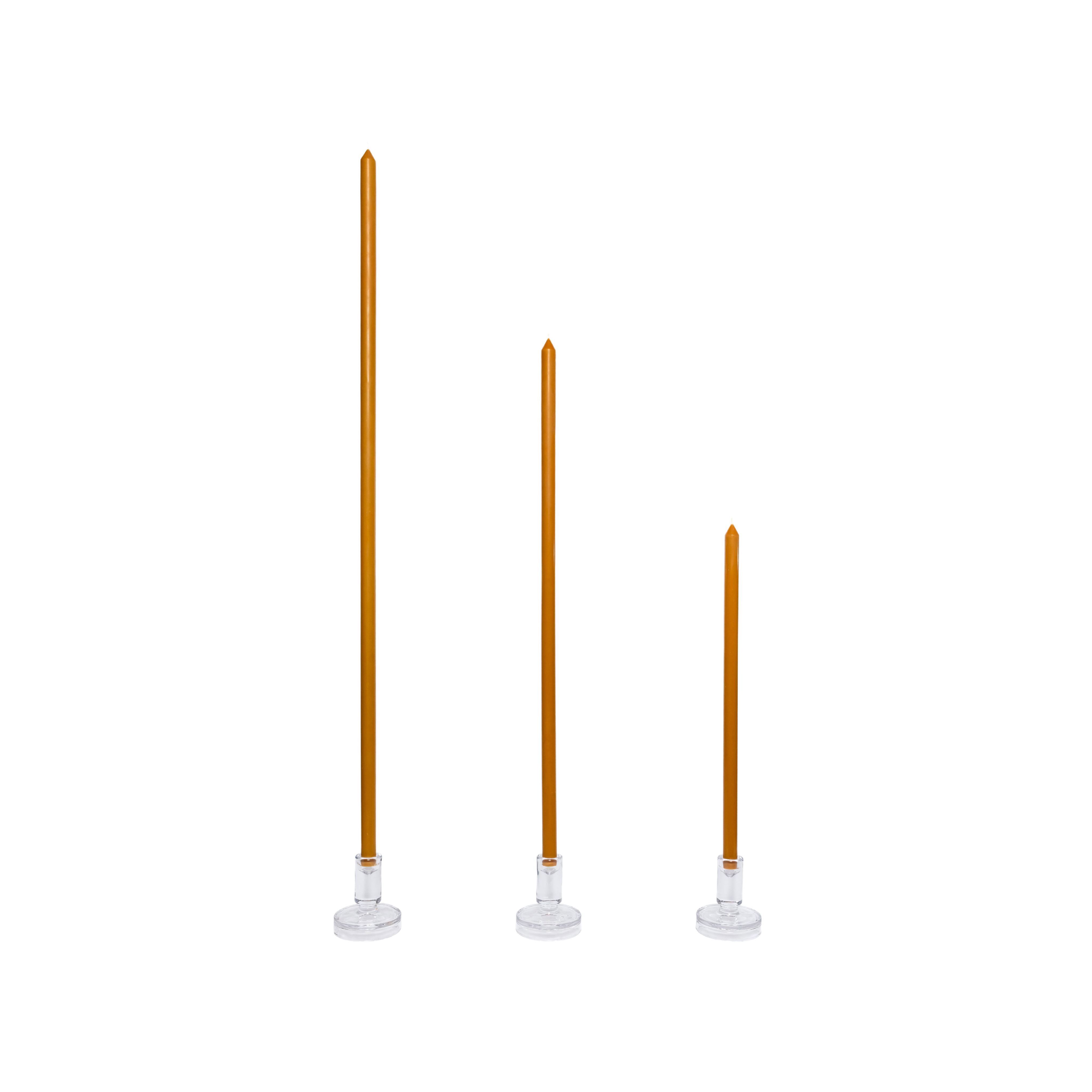 Turmeric Tapered Candle pair