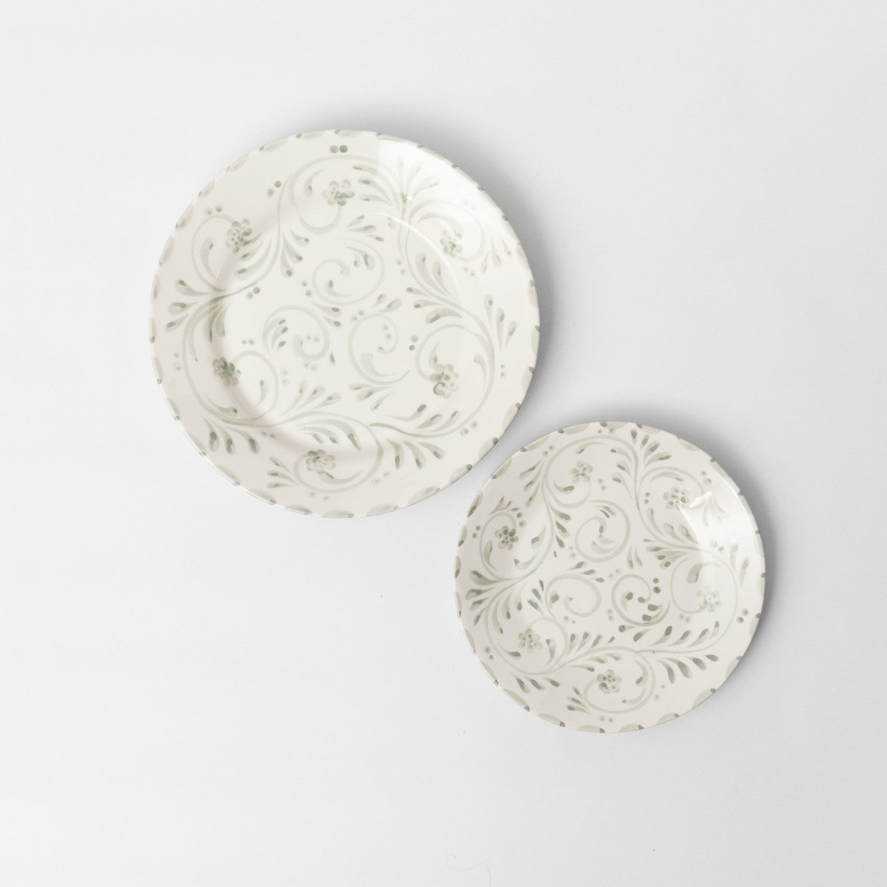 Sage Floral Dinner Plate