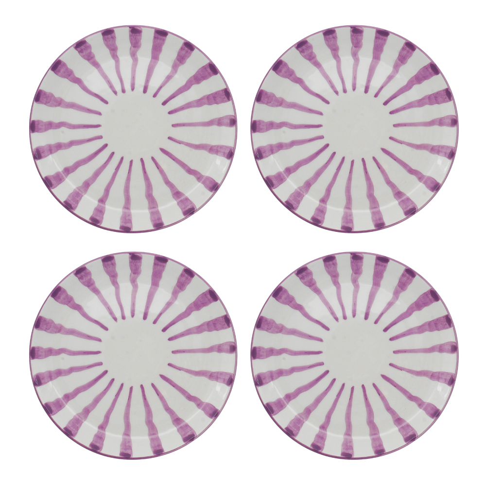 Wave Dinner Plate - Set Of 4 - Choose Your Colour