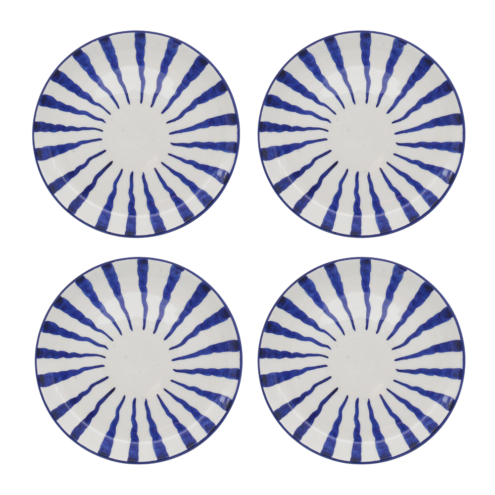 Wave Dinner Plate - Set Of 4 - Choose Your Colour