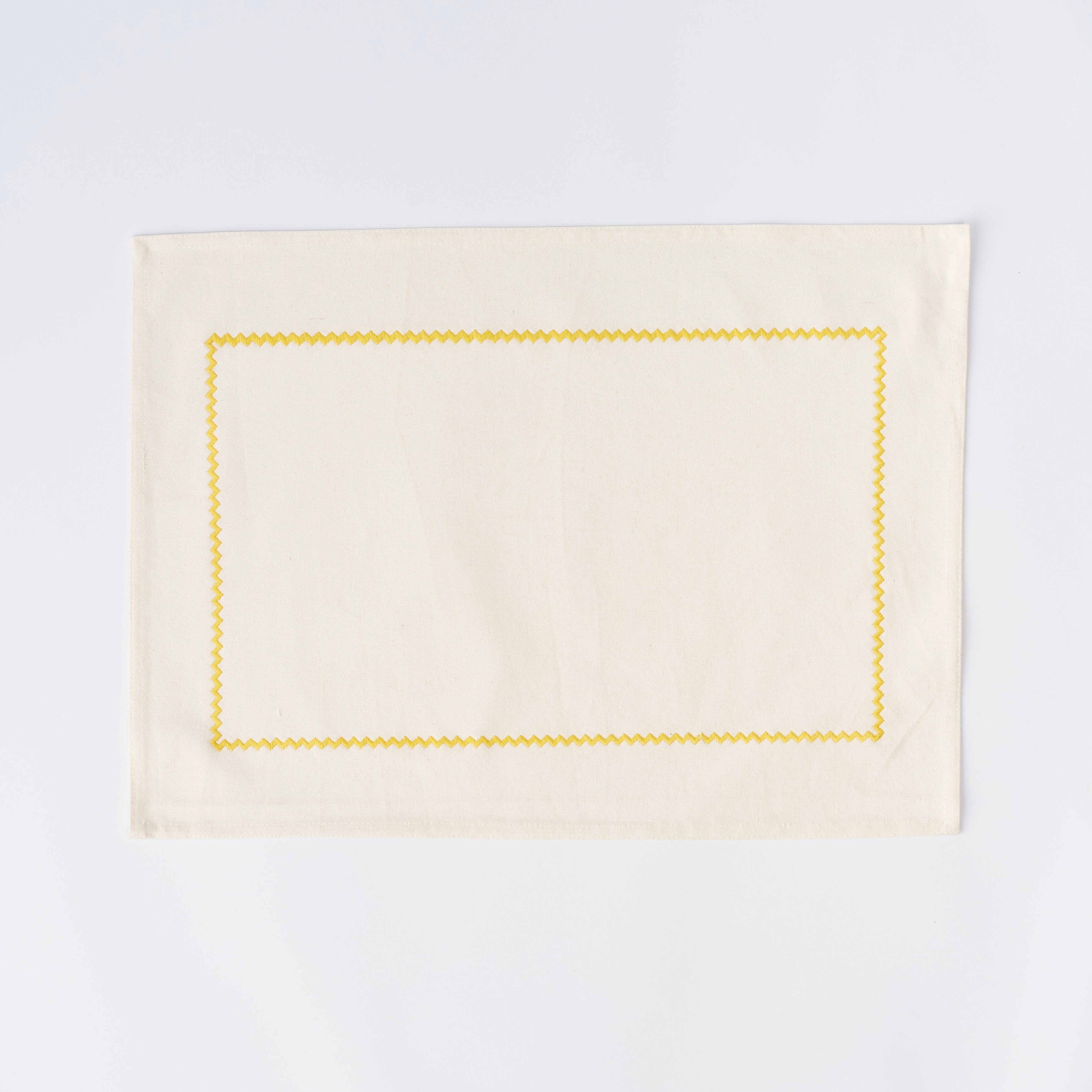 Yellow Zig Zag Placemats (set of 4)