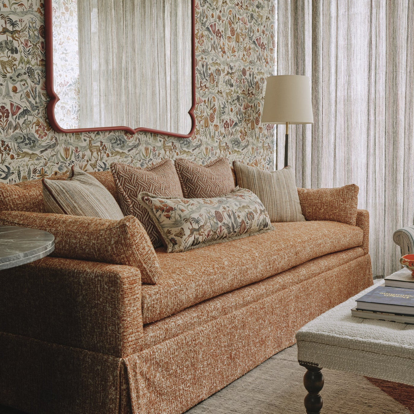 River of Joy Large Bolster Cushion | Sample Sale