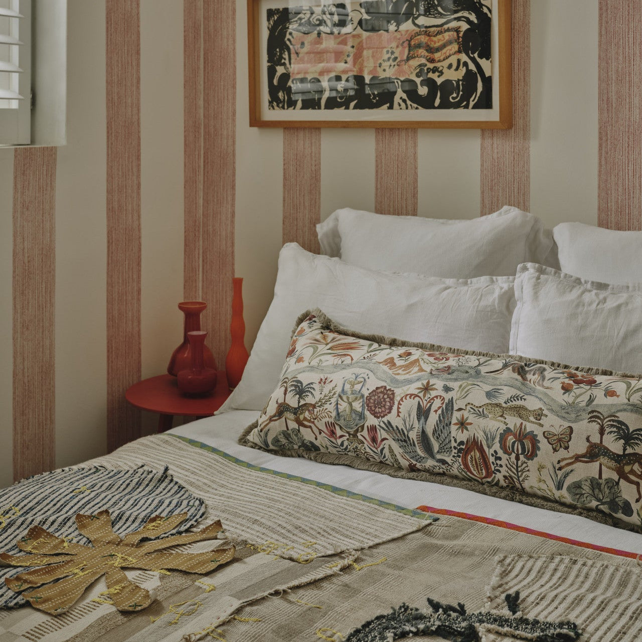 River of Joy Large Bolster Cushion | Sample Sale