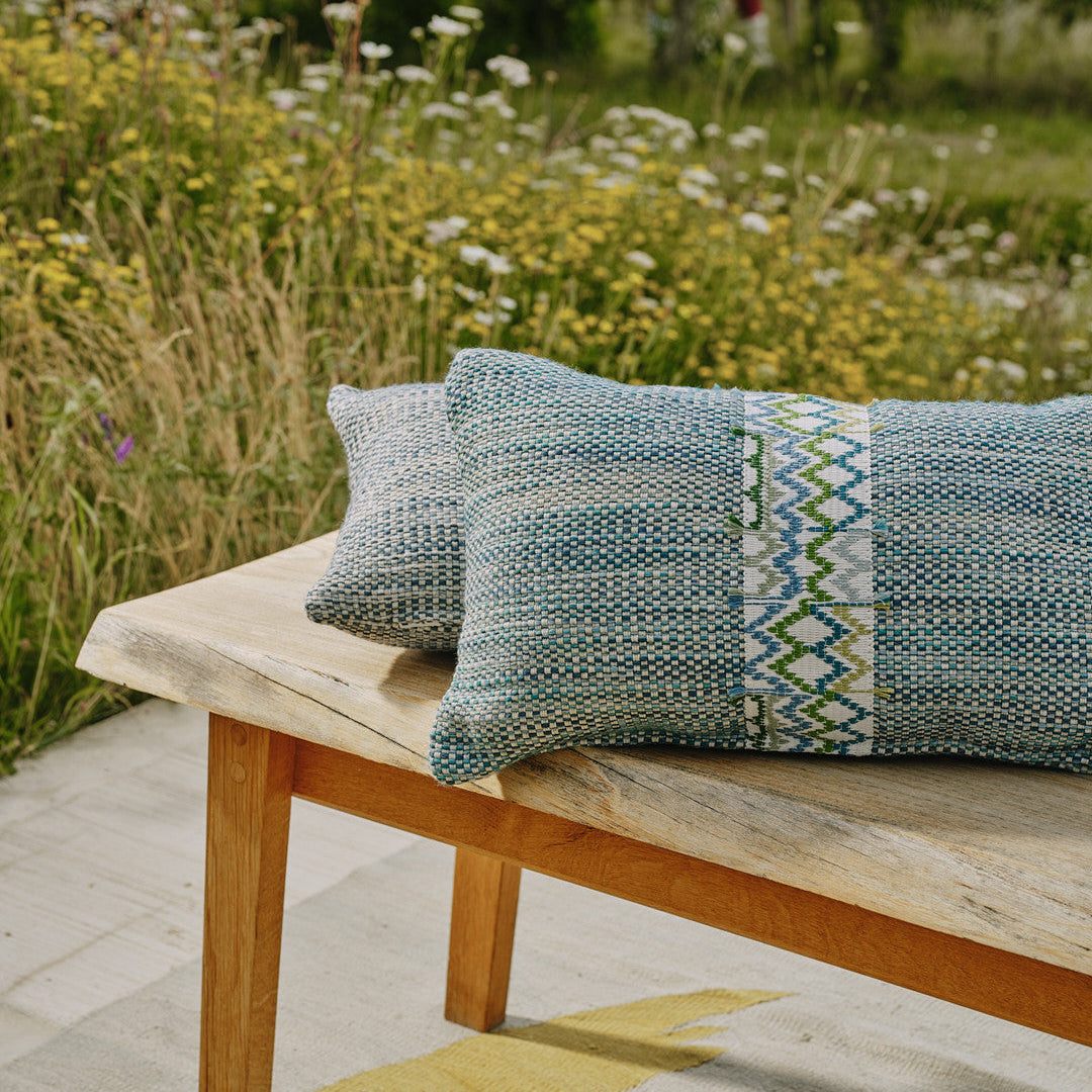 Lomi Sololá Azzurro Outdoor Cushion | Sample Sale