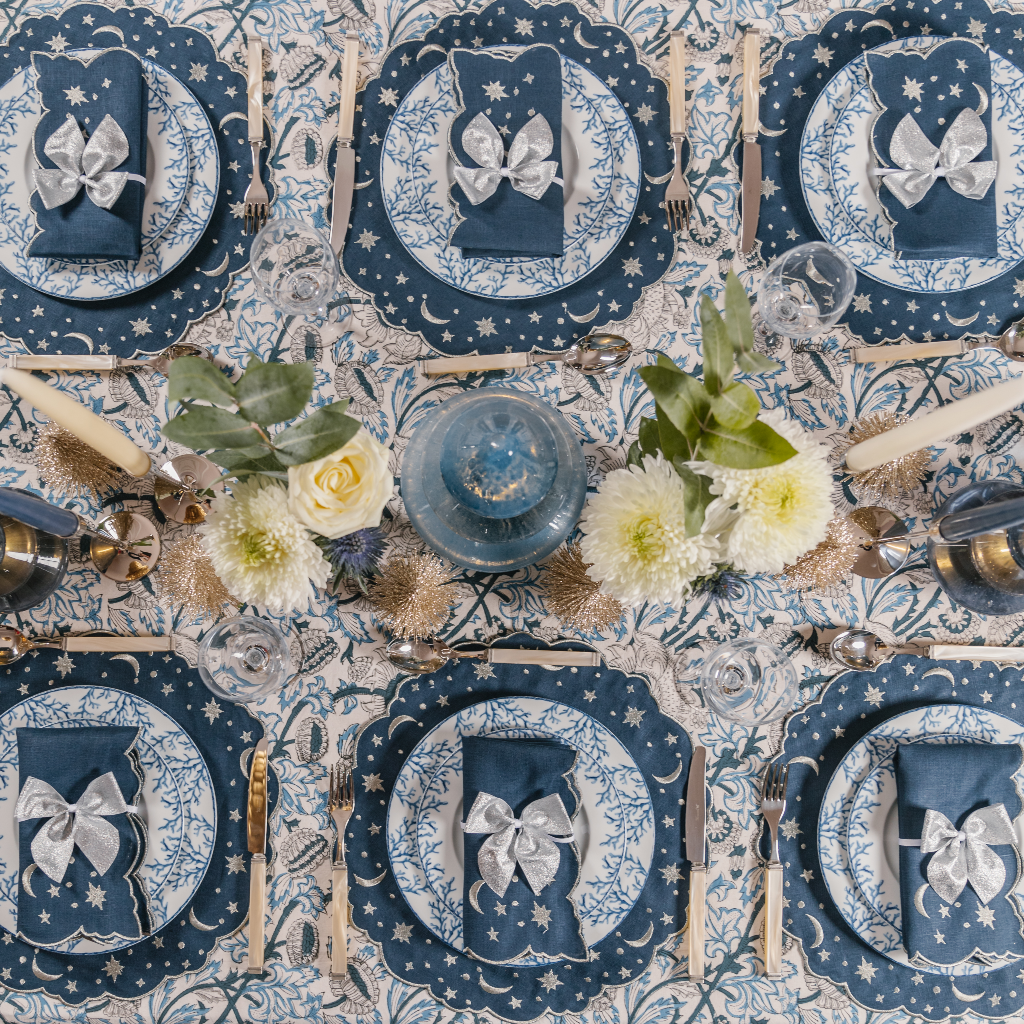 Lapis Blue Tablecloth