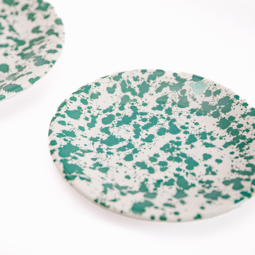 Green Splatter Starter Plate