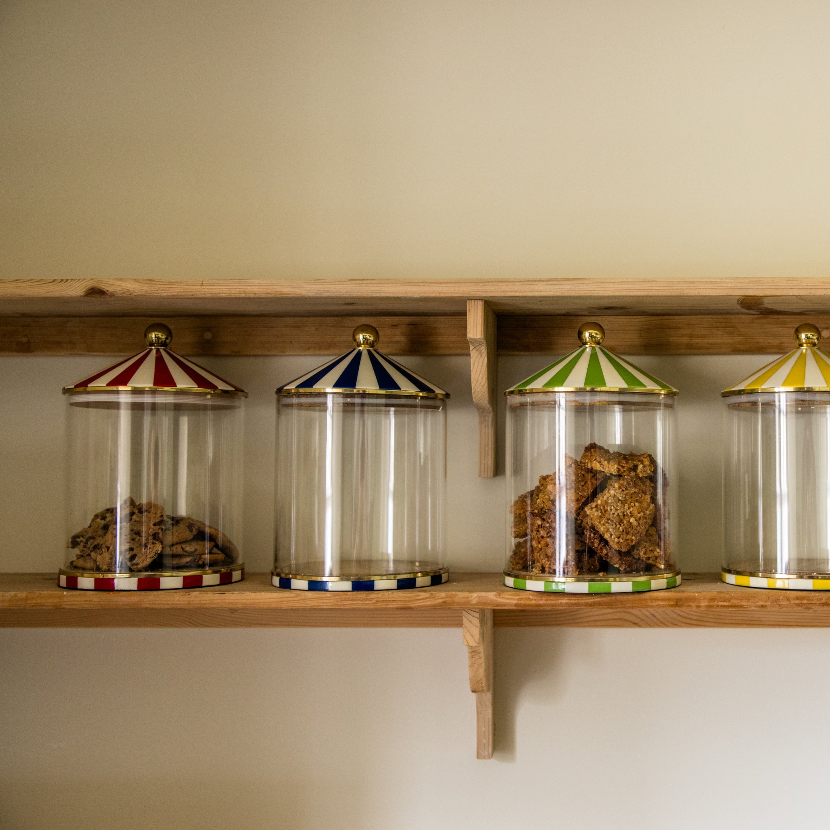 Circus Storage Jar | Red and White