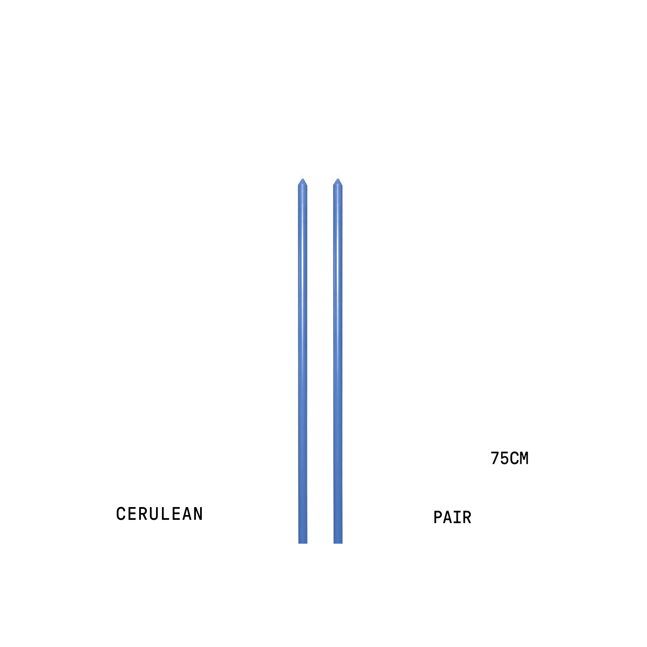 Cerulean Tapered Candle
