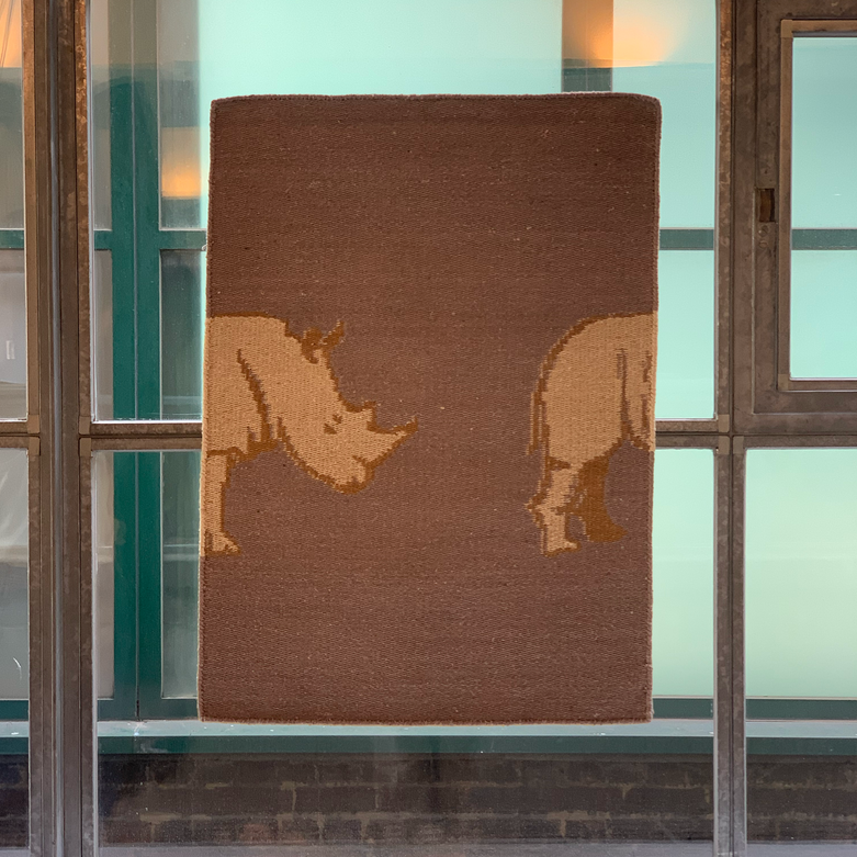 The Rhino Jacquard Wall Hanging