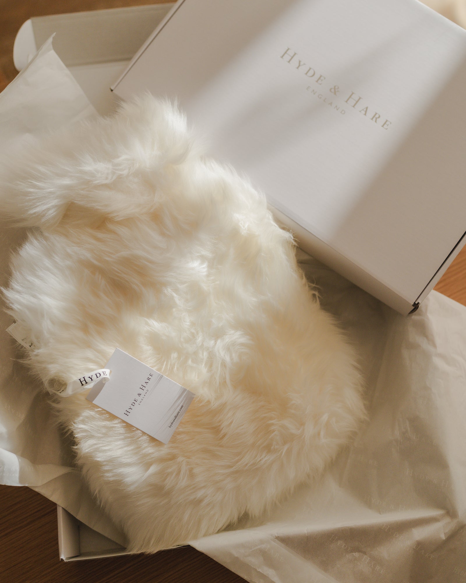 Sheepskin Hot Water Bottle - White