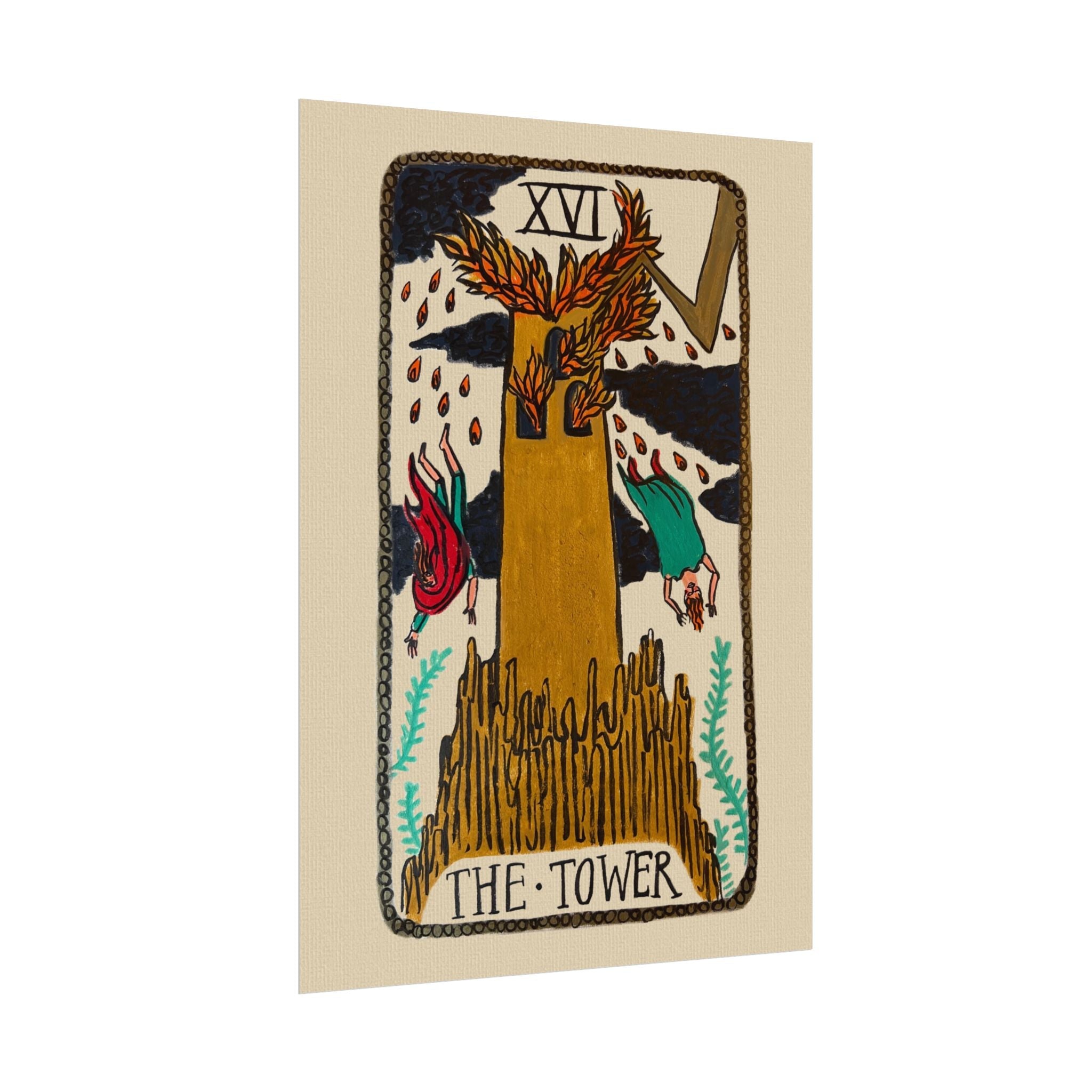 Tabby Booth Fine Art Tarot Print • The Tower