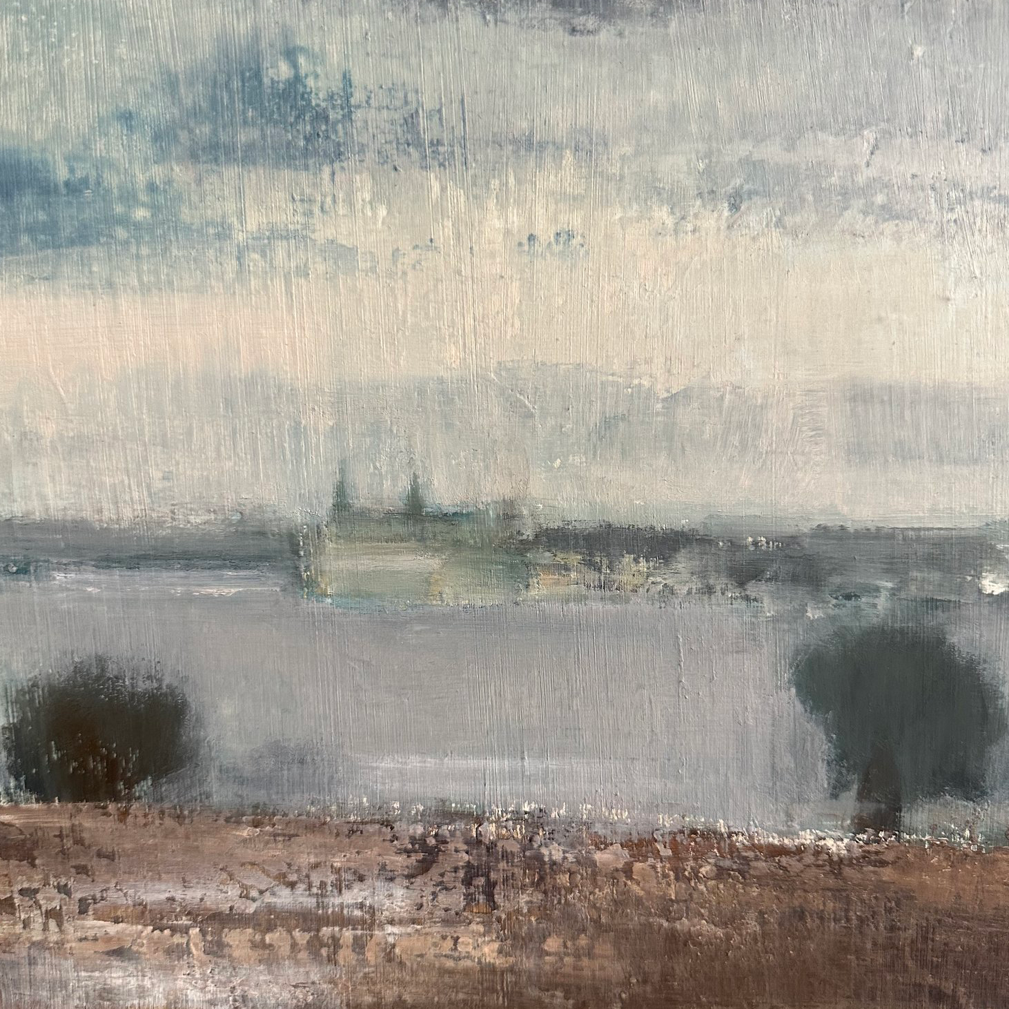 River Runs Wide Oil Painting