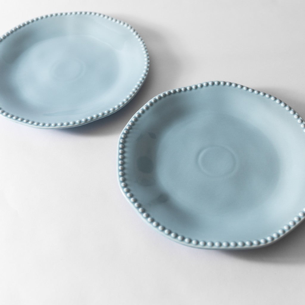 Blue Bobbin Plates (Set of Two)