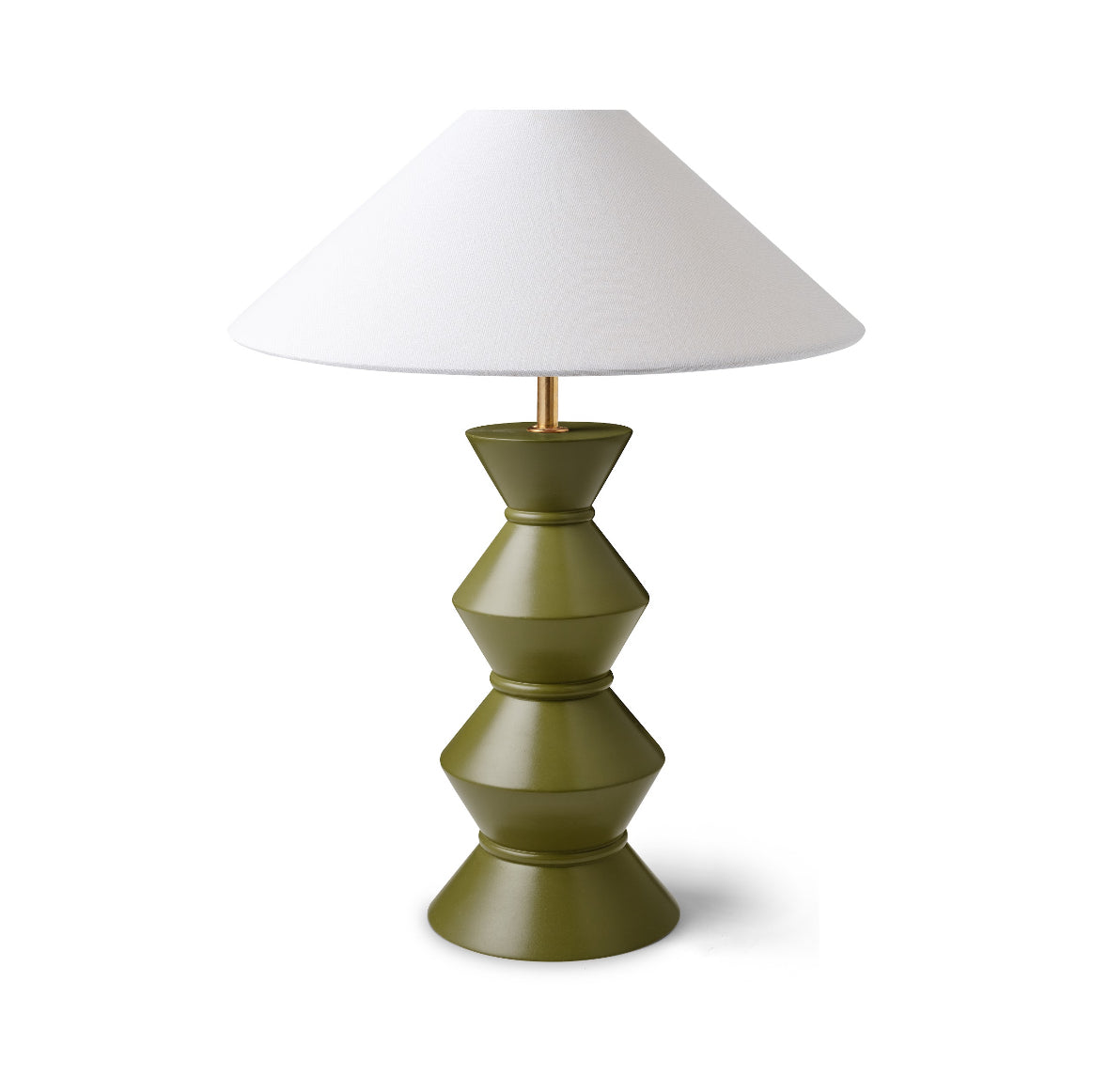 Ziggy Totem Lamp Base | Olive