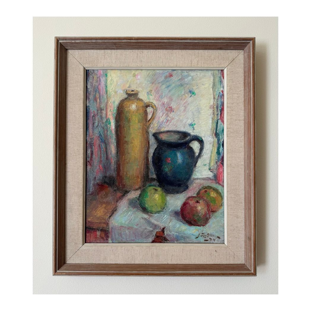 Apples & Jugs Oil Painting