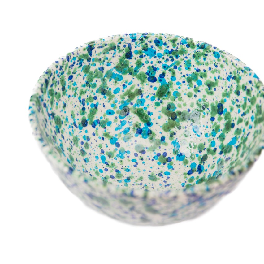 Aqua Splatter Bowl