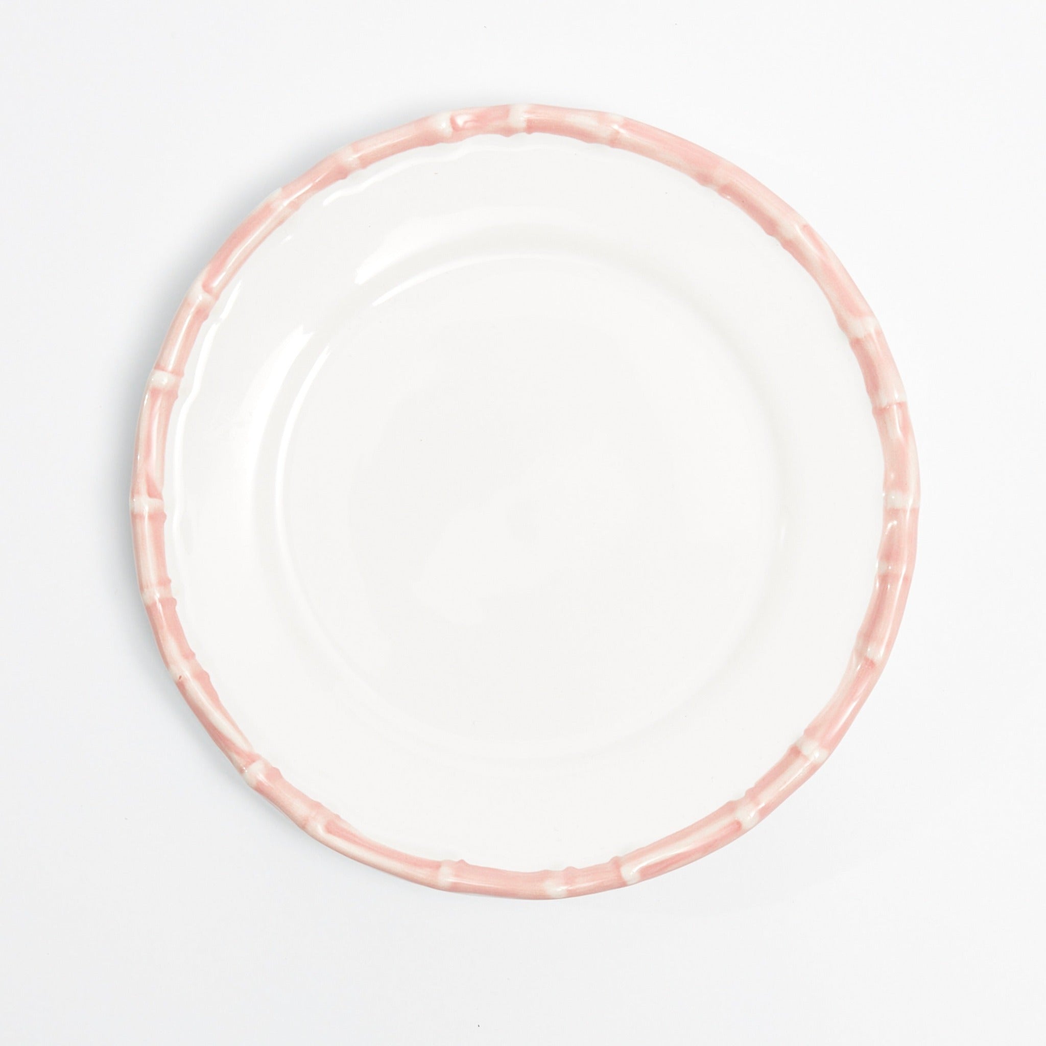 Large Pink Bamboo Dinner Plate (1 Piece)