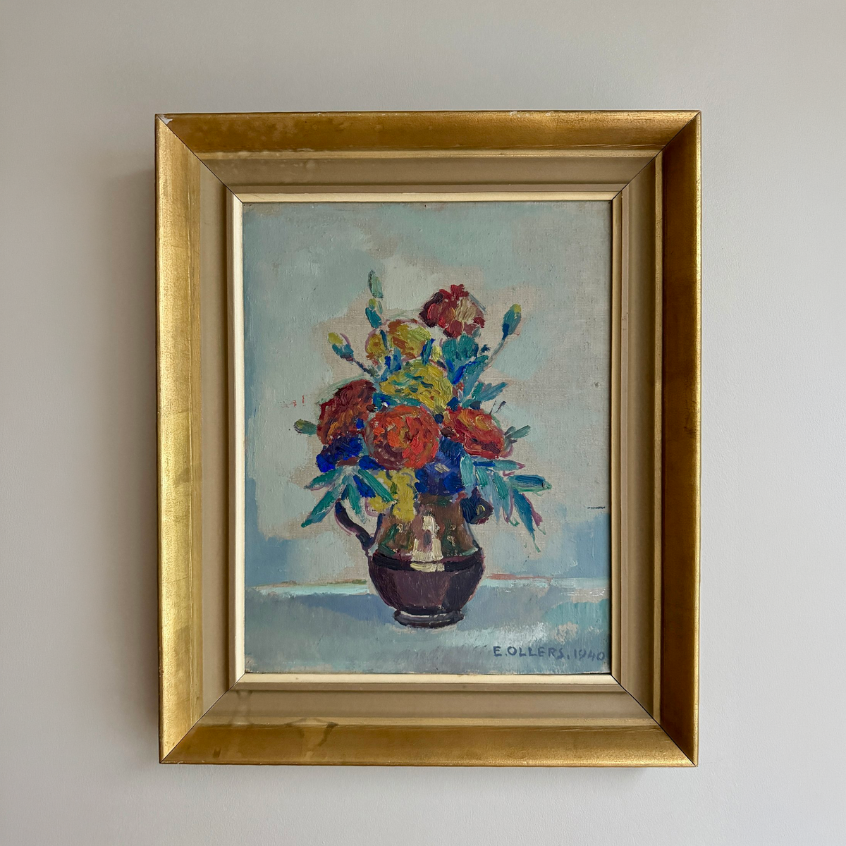 Jug of Flowers Oil Painting