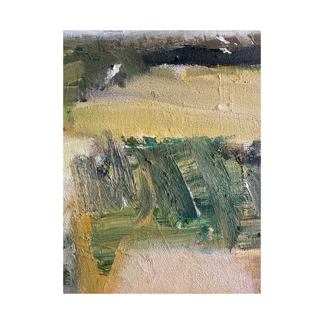 Abstract Island Oil Painting