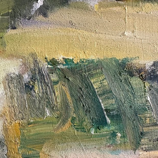 Abstract Island Oil Painting