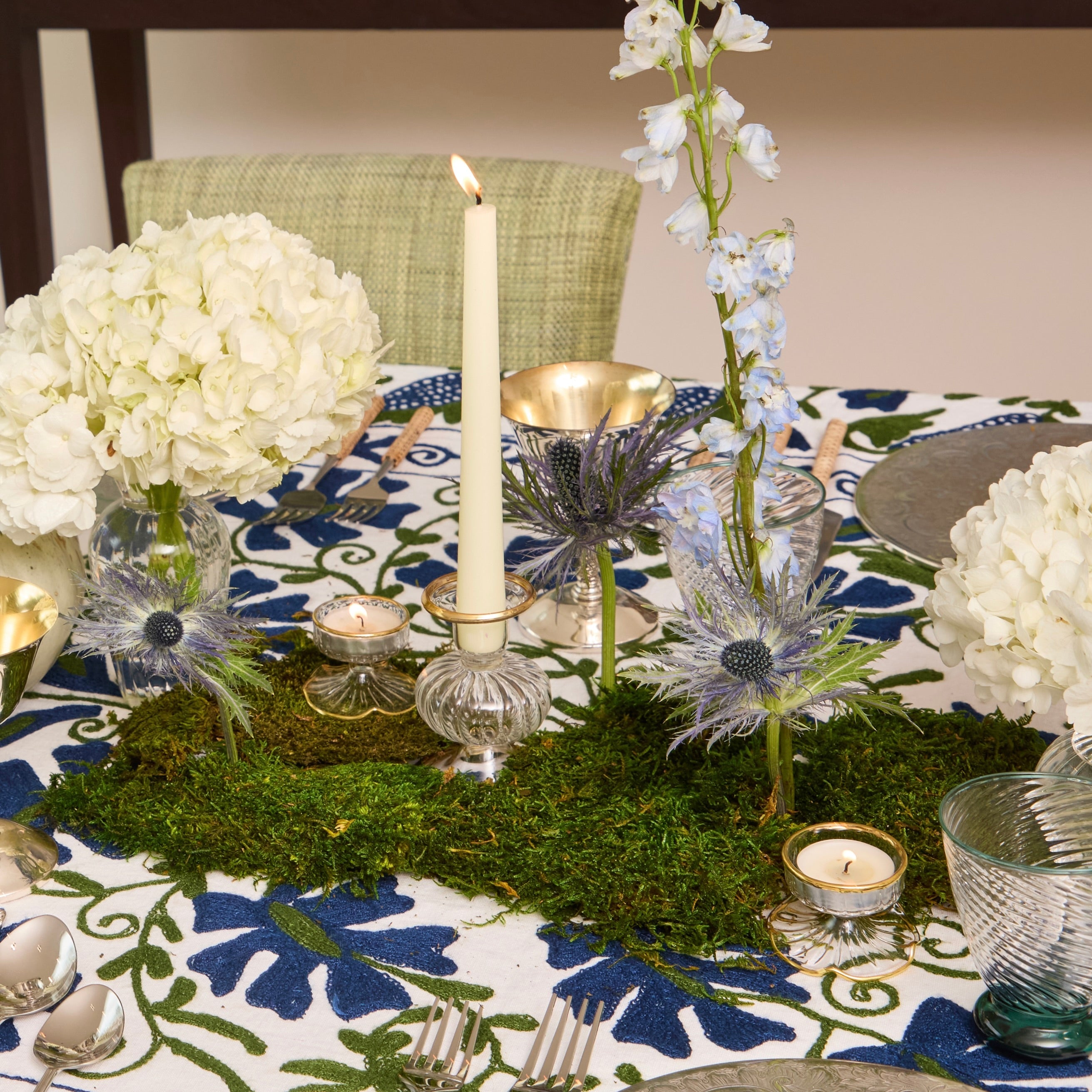 Myla Gold Rimmed Candle Holders (pair)