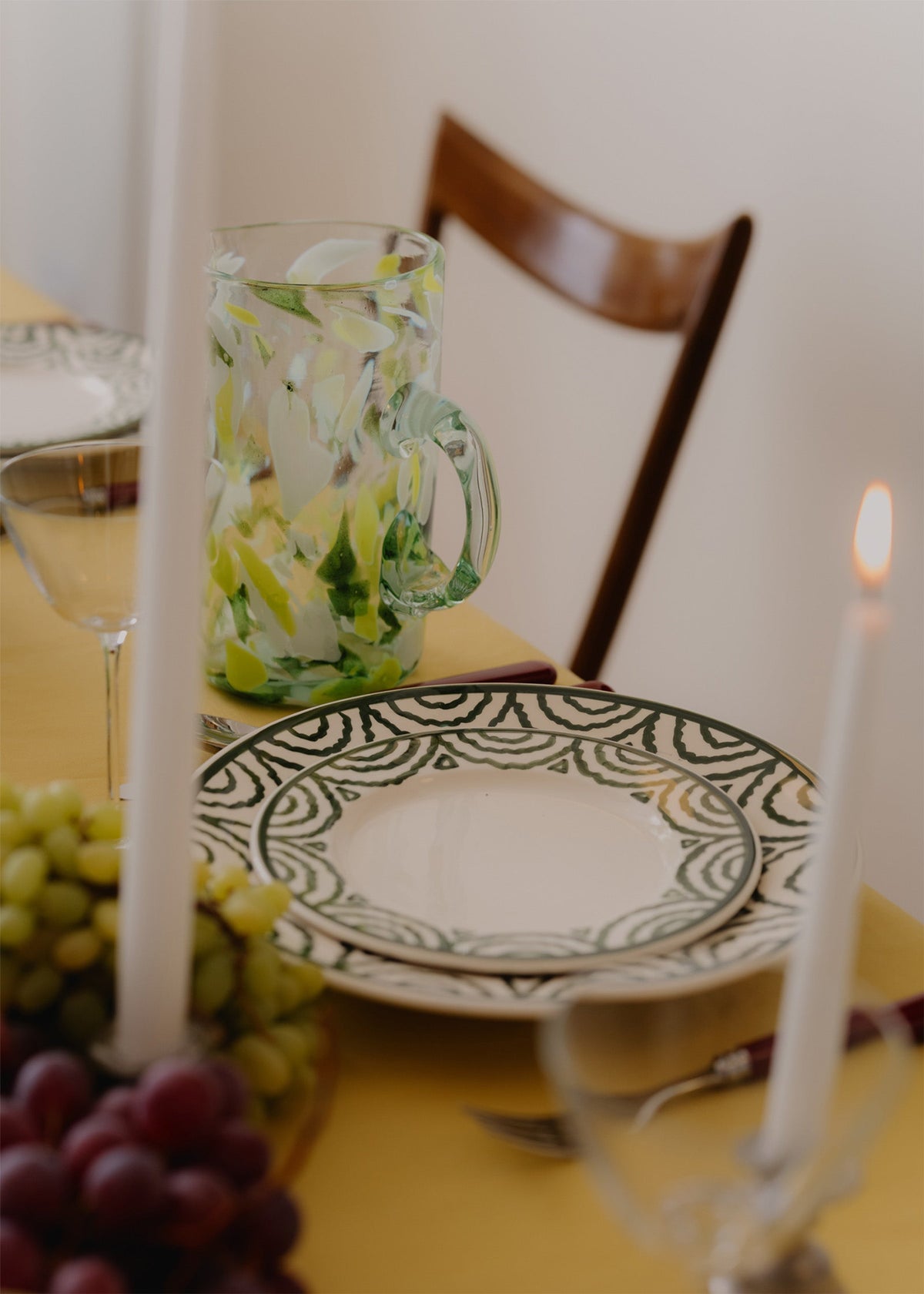 Green Tabla Dinner Plate | Singles & Set of 4
