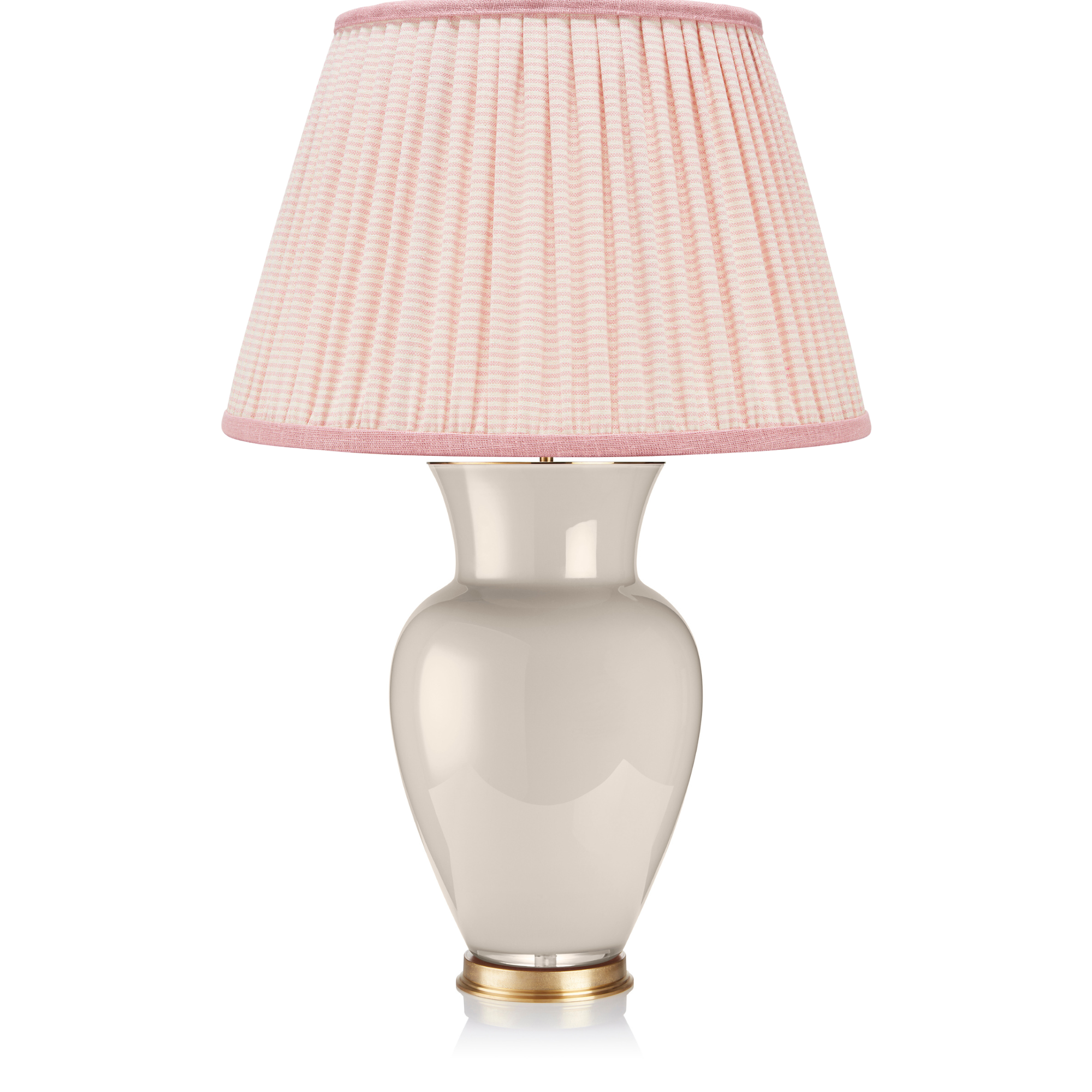 PINK STRIPED LAMPSHADE