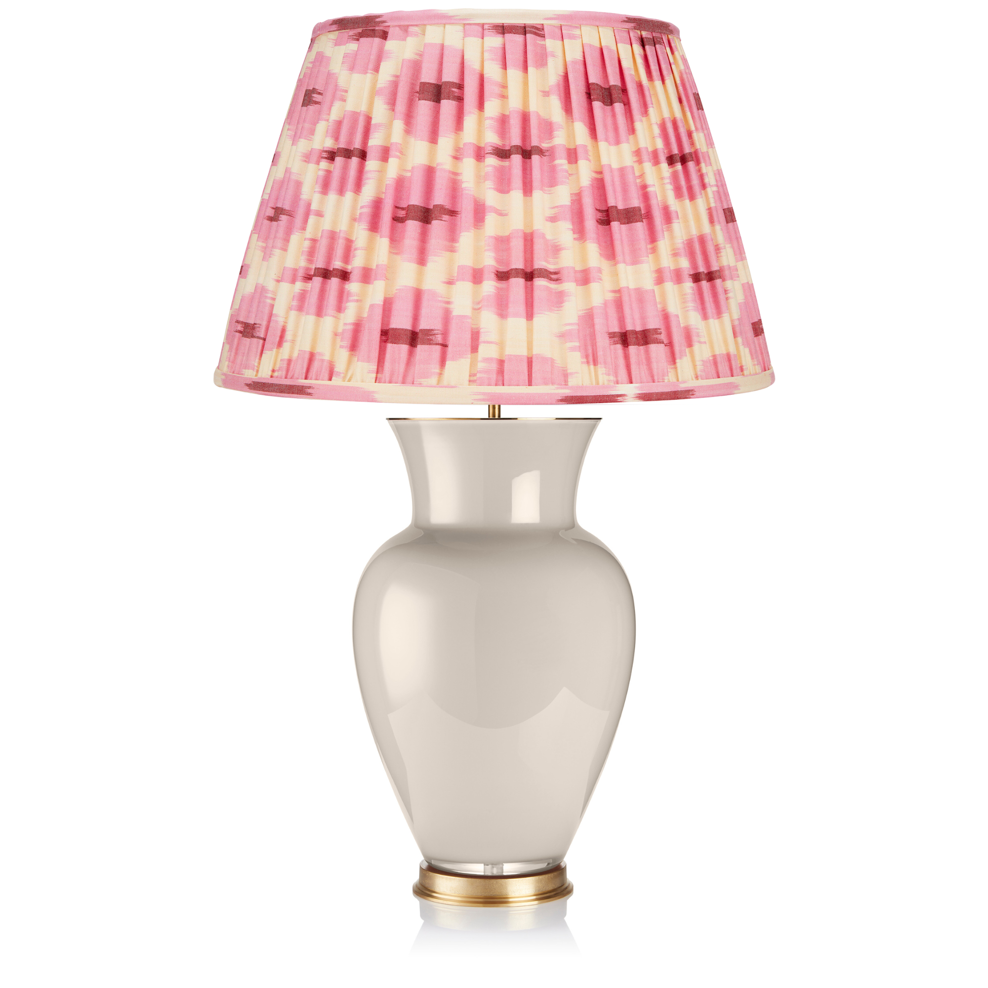 PINK AND CREAM IKAT LAMPSHADE LAMPSHADE