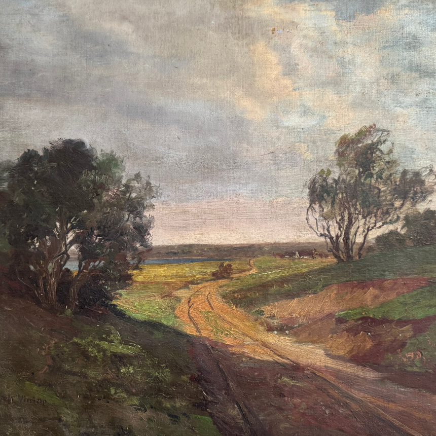 Sea Path Oil Painting