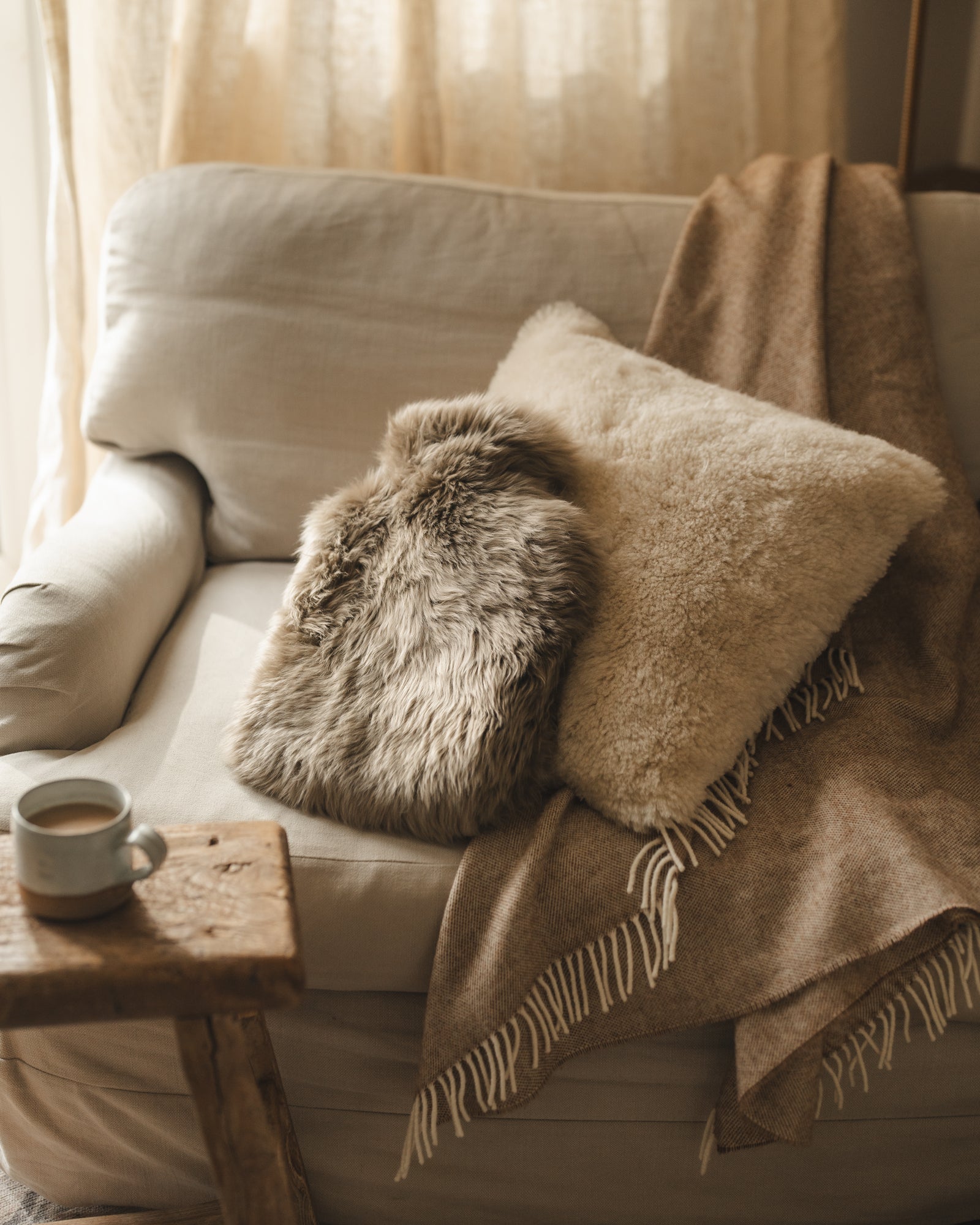 Sheepskin Hot Water Bottle | Taupe