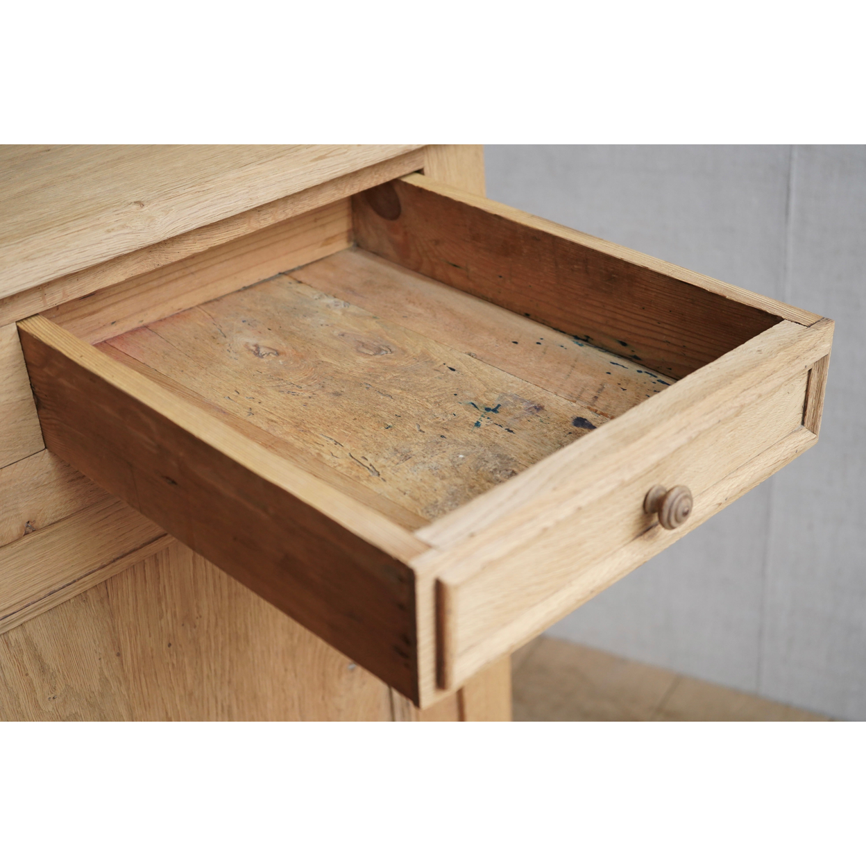 French Stripped Oak Cabinet