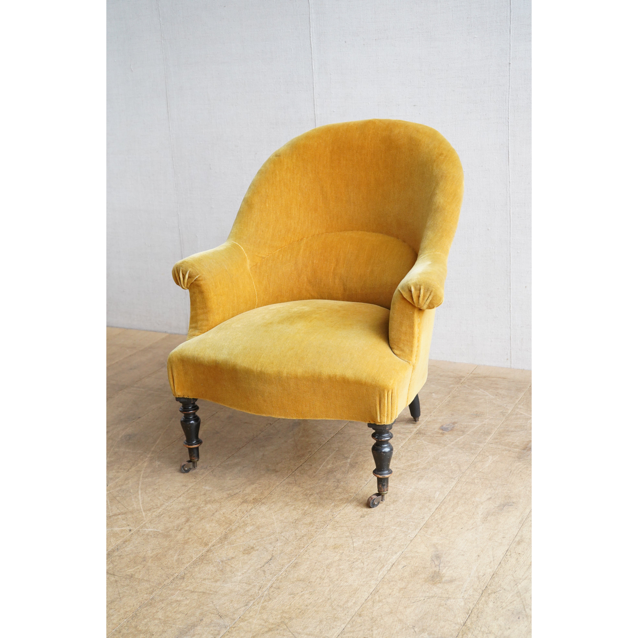 French Mustard Tub Chair