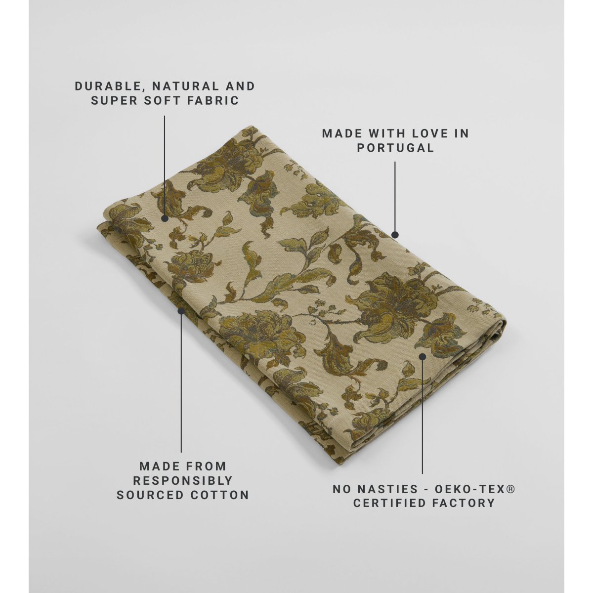 Rosie Floral Jacquard 100% Cotton Runner