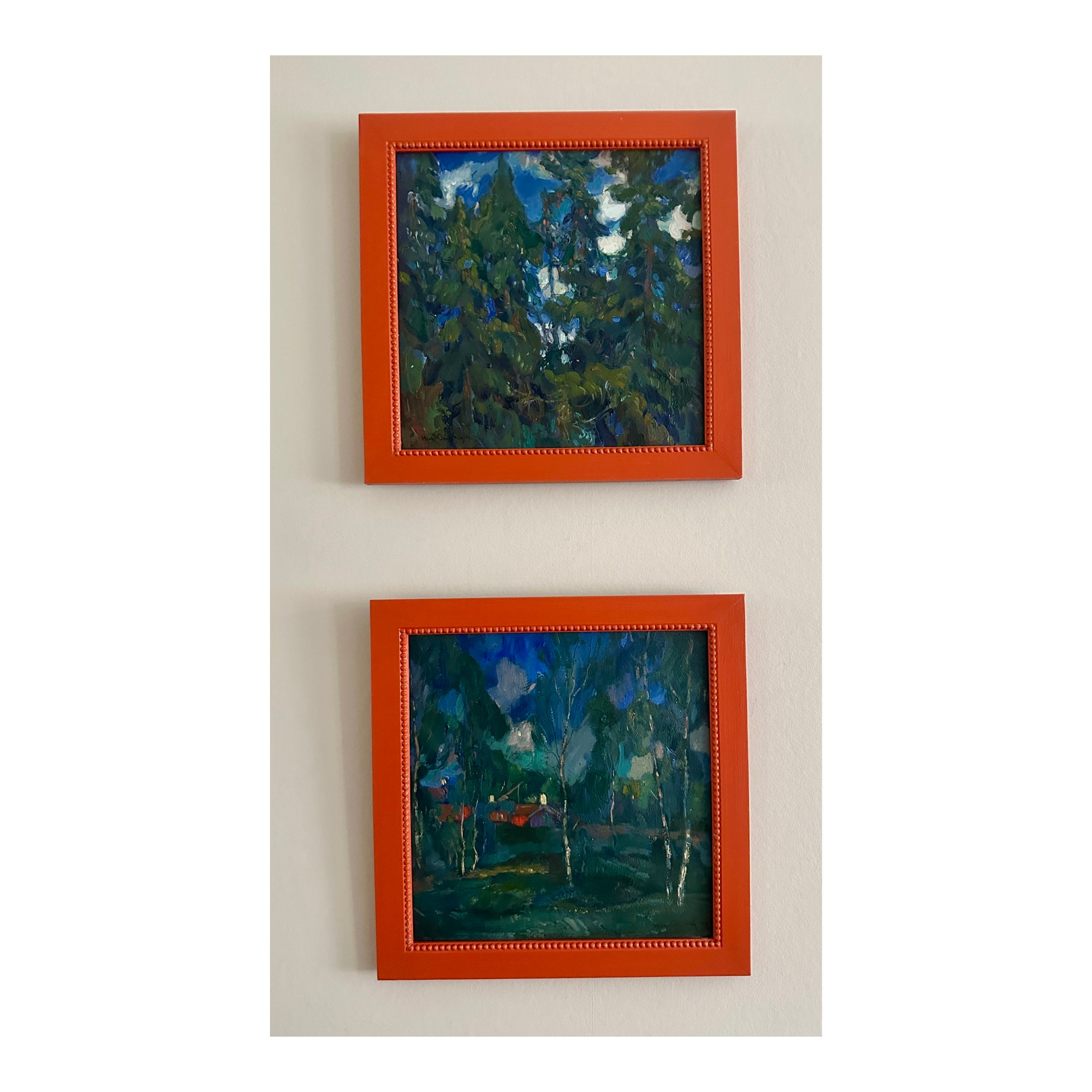 TRIPTYCH OF FOREST SCENES