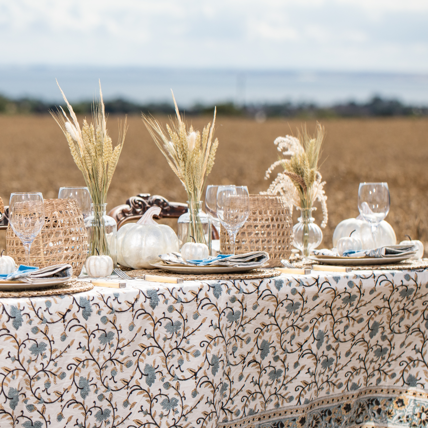 Blue Willow Tablecloth