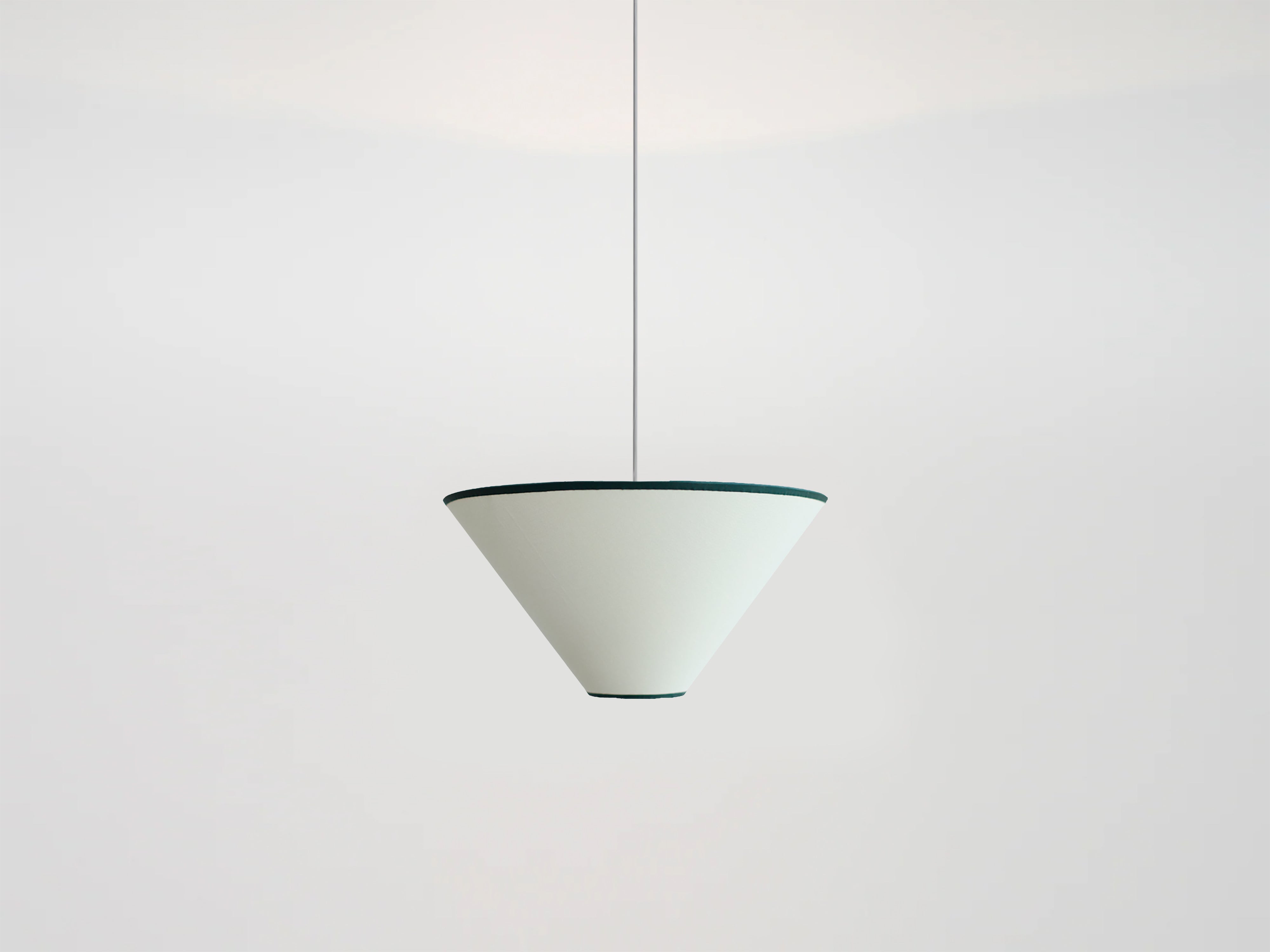 Olive green cone light shade