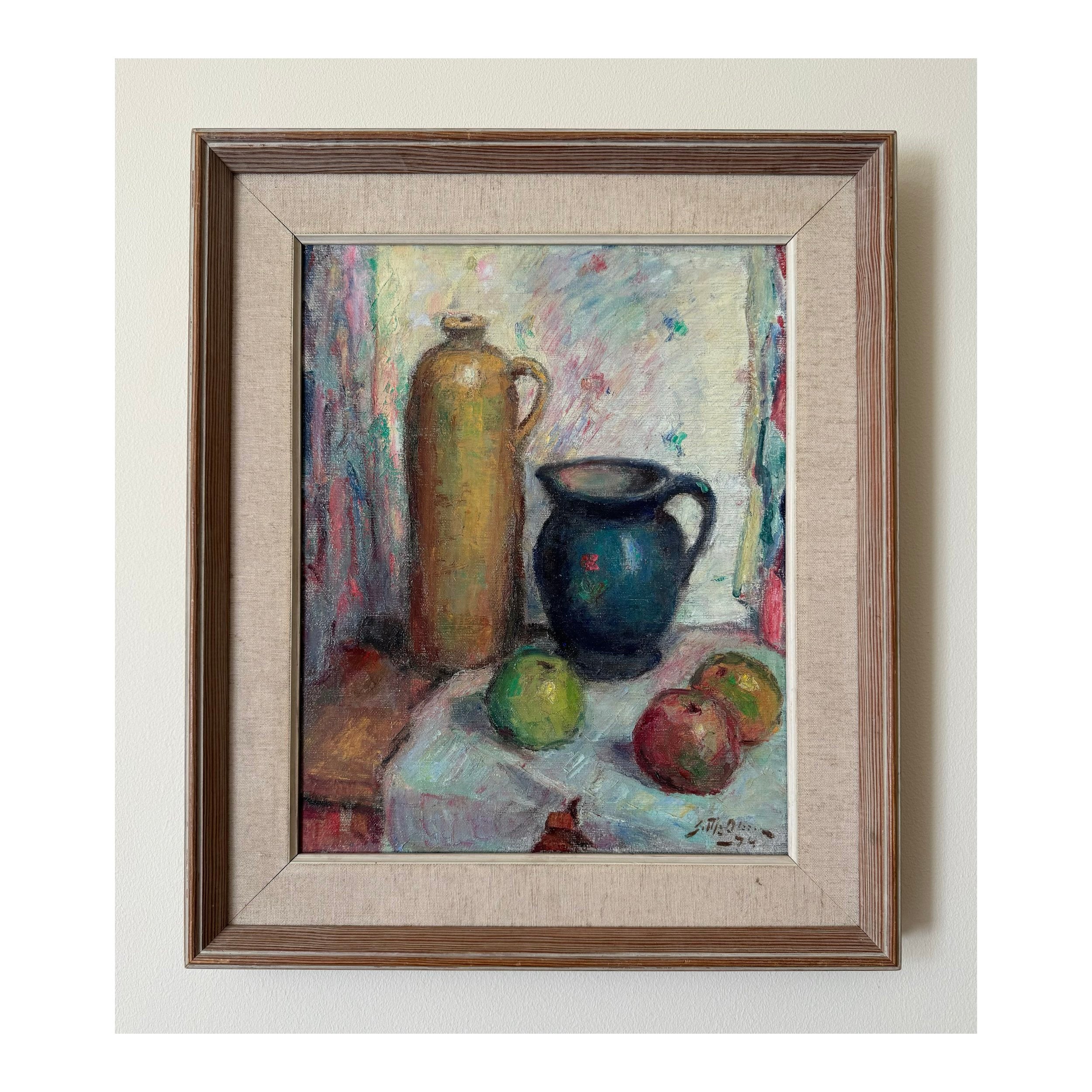 Apples & Jugs Oil Painting