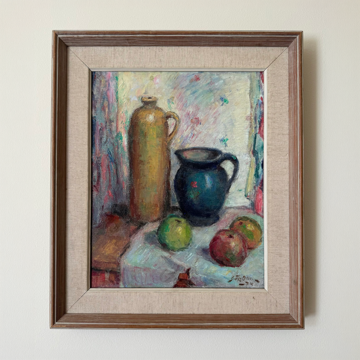 Apples & Jugs Oil Painting